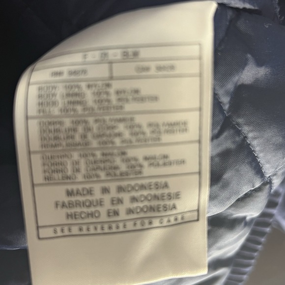 Vtg NFL Miami Dolphins Nike Team Blue Jacket Windbreaker Men XXL Hood Quilted - Picture 11 of 14